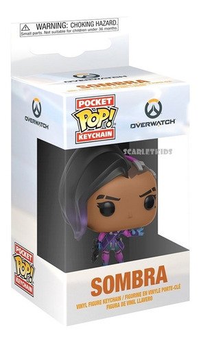 Funko Pop Llavero Overwatch Sombra Original Scarlet Kids