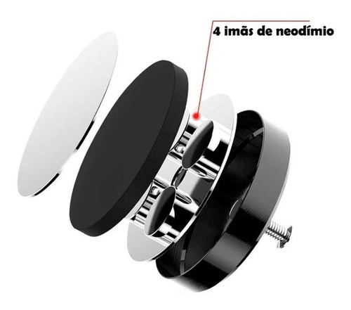 Suporte Magnetico Imã Neodimio Celular Gps Casa Universal