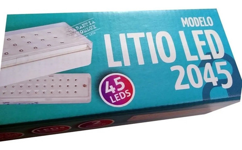 Imagen 8 de 9 de Luz De Emergencia Atomlux 2045 Litio Led 42 Leds 15 Horas