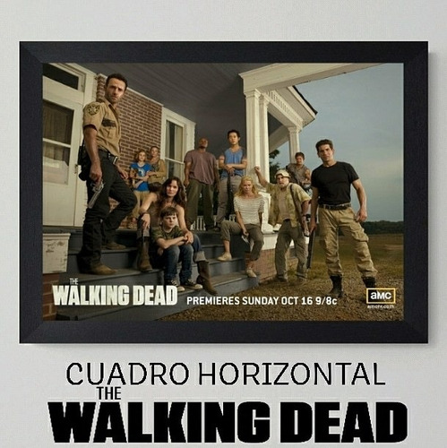 Cuadro The Walking Dead Temp 2 Marco Con Vidrio 35x50