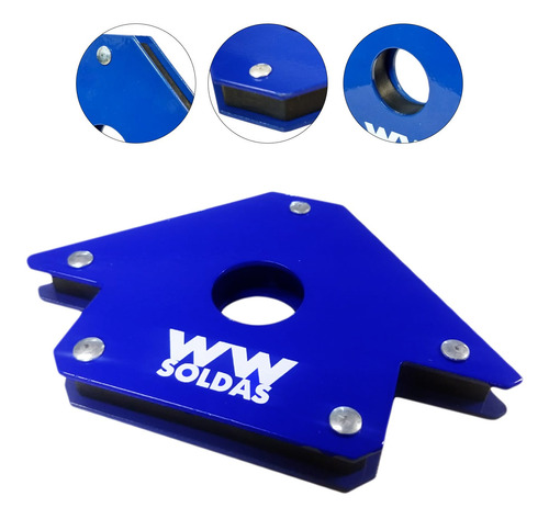 Esquadro Magnético Para Solda - Suporta 22kg  Wwsoldas