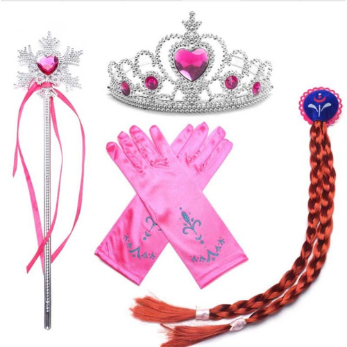 Kit Disfraz Princesas Accesorios Cosplay P/ Ninas. 