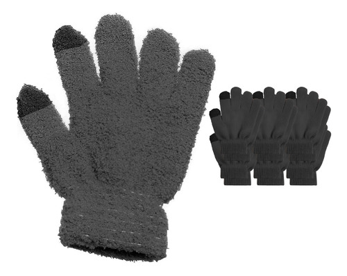 Pack 6 Guantes Tactil Invierno Guantes De Polar Para Frio 