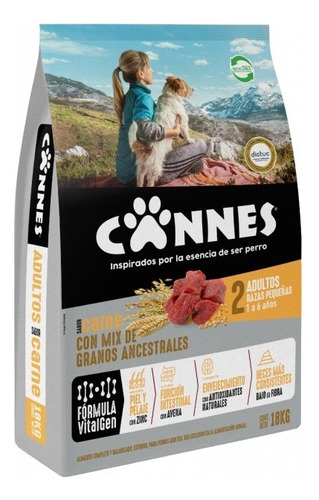 Cannes Adulto Raza Pequeña Carne Y Cereal 18kg | Mdr