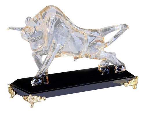 Figura Tradicional De Toro De Cristal, Recuerdo