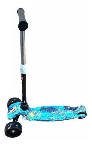 Monopatín de pie Crusec Scooter Deluxe Led  Triscooter Para Niño  azul para niños