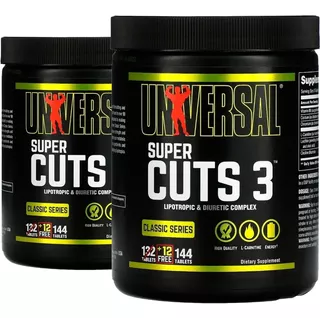 3 Meses Super Cuts 3 Universal Quemador De Grasas + Dieta