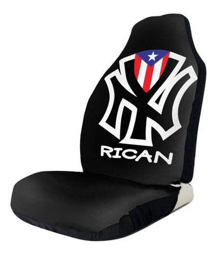 Fundas De Asiento Delantero Con Bandera De Puerto Rico De Nu