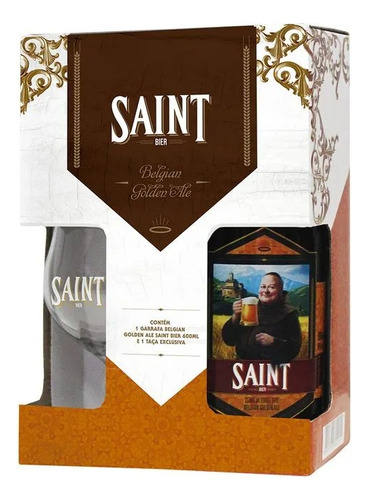 Kit Cerveja Saint Bier Belgian 600ml + Taça