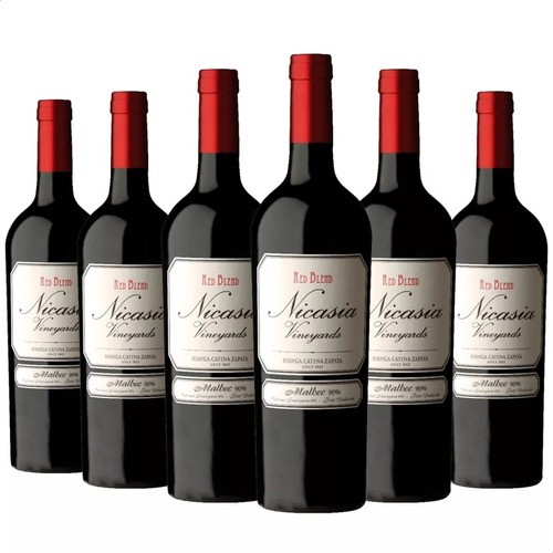 Vino Nicasia Vineyard Cabernet Franc 750ml Pack X6 6 Botella