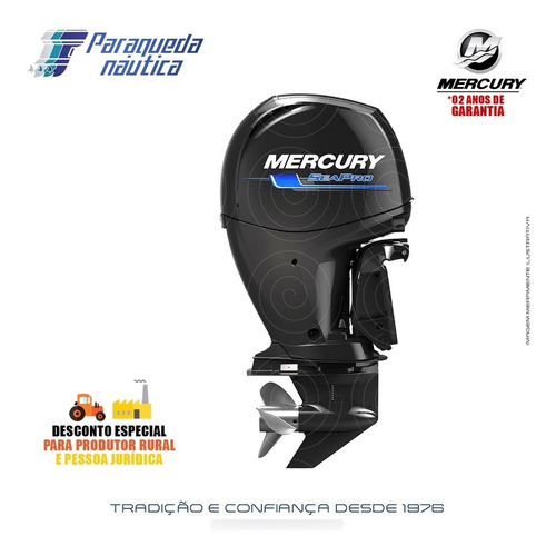 Imagem 4 de 9 de Motor De Popa Mercury 4 Tempos 150hp L 3.0l Efi Seapro