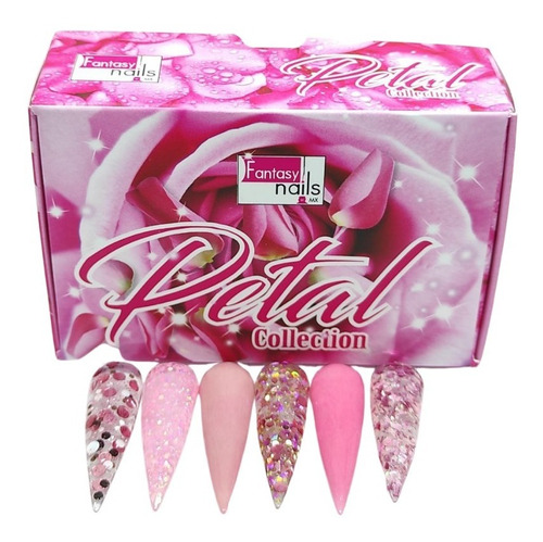 Colección De Acrílicos Petal Fantasy Nails 6 Pzas.