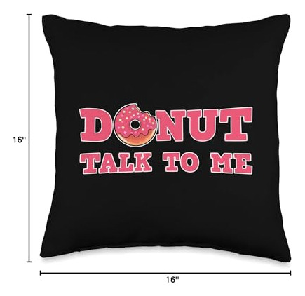 No Me Hables, Almohada Temática De Manga De Comida De Dona