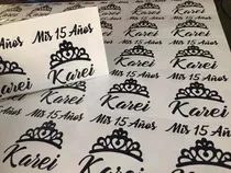 Comprar Calcomania Personalizadas 15 Años Frascos Mason Jar Mayonesa