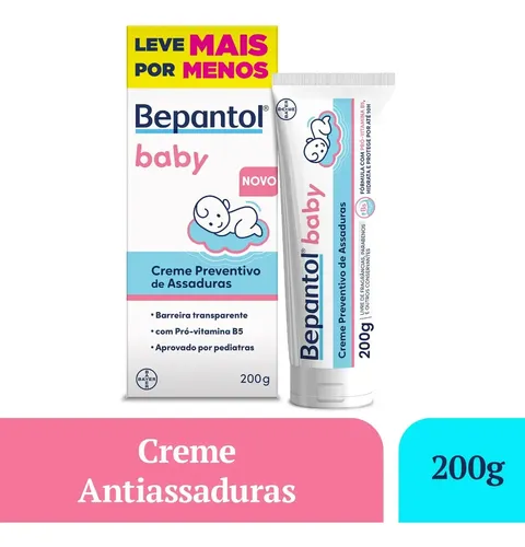 Bepantol Baby Pomada Assadura Bebe Hipoalergênica, 200g