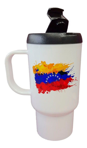 Jarro Termico Bandera De Venezuela Diseño Pintura