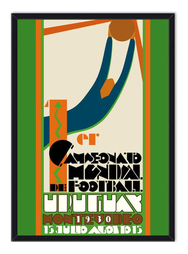 Cuadro Enmarcado - Afiche Mundial Uruguay 1930