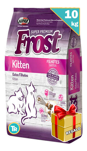 Comida Frost Kitten Gattito 7,5kg + Comedero + Envío 