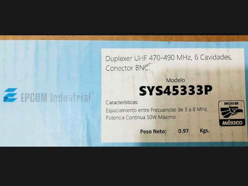 Duplexer Vhf 148-160 O Uhf 470-490