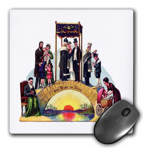 3drose Llc 8 x 8 x 0.25 inches Mouse Pad, El Muchas Etapa