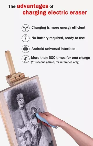 Borrador eléctrico Tihoo - Taller de dibujo y pintura Aceña - Olmedo