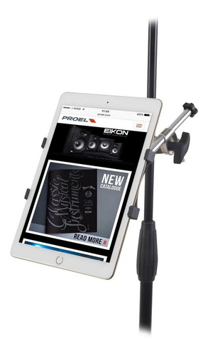 Imagen 3 de 5 de Soporte Proel Para Tablet Y Telefono Proips04