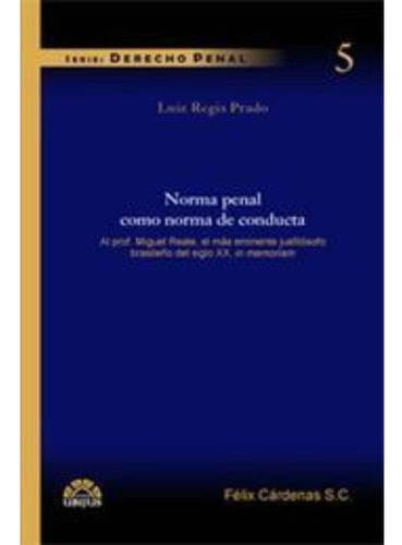Libro- Norma Penal Como Norma De Conducta