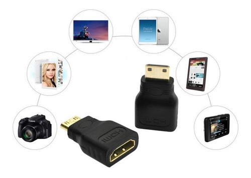 Imagen 4 de 5 de Mini Hdmi A Hdmi Convertidor Adaptador Hdmi Hembra