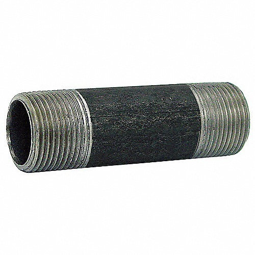 Niple De Fierro Negro Sch - 40 Importado/nacional 1/4 A 4
