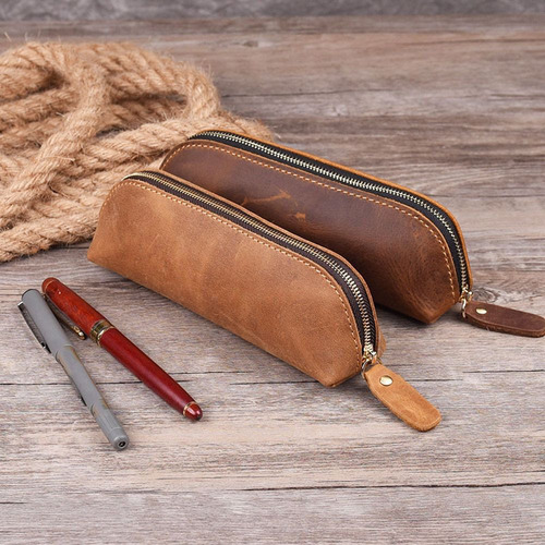 Estuche Para Bolígrafos De Piel De Vacuno Para Guardar Bolíg