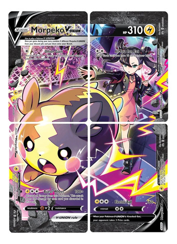 Cartas Pokemon Morpeko V Union Set Swsh287 Swsh290 promo Ssp