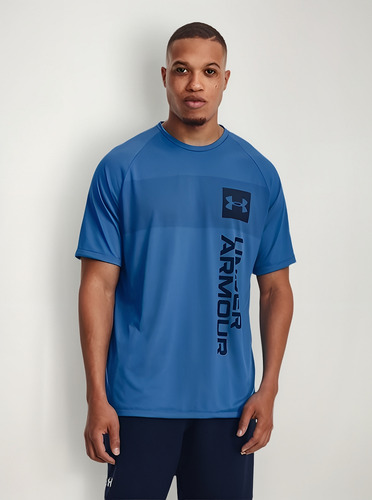 Playera Camiseta Under Armour Tech 2.0 Vertical Wordmark