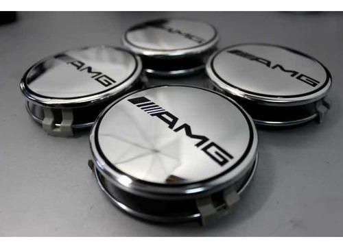 Centros De Llantas 75 Mm Insignia Amg Mercedes Benz