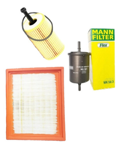 Kit De Filtros Peugeot 206 Cc 1.6 Motor Tu5jp4 16v 2003 Aire