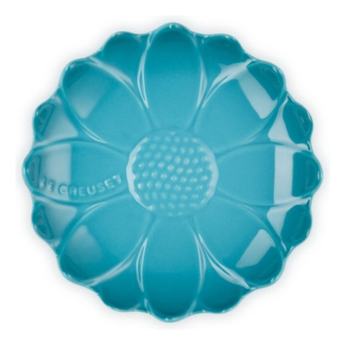 Descanso Le Creuset Sunflower Para Colher Em Cerâmica Cor Azul Caribe Flower