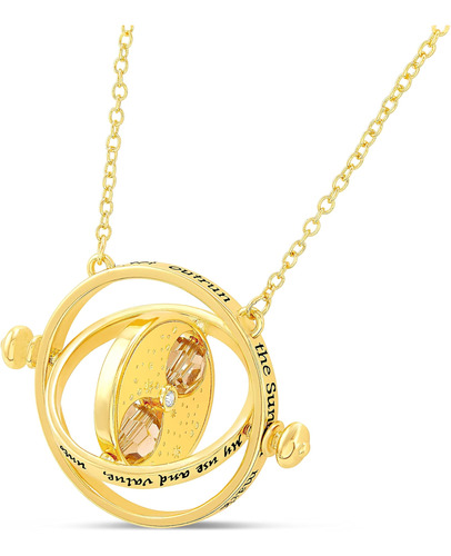 Harry Potter Jewelry - Collar Giratorio Con Reloj De Arena M