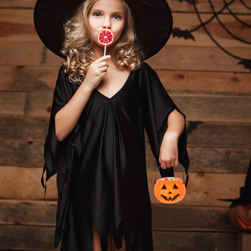 Nuobesty 8pcs Mini Cubo De Calabaza De Halloween Linterna De
