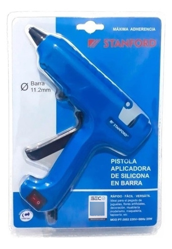 Pistola Silicona 25w Con Interruptor Certificado Stanford