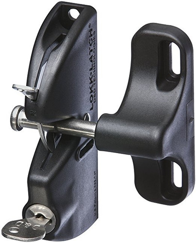 National Hardware V6201 N346-201 Lokklatch En Negro, 4-9 / 1