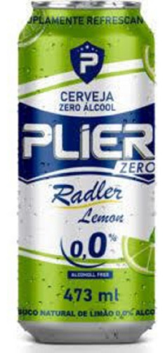 Cerveja Plier Radler Limão Zero Álcool Kit 06 Unidades