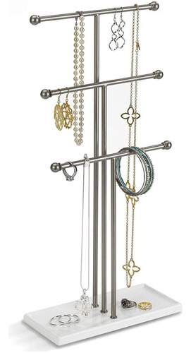 Organizador De Joyas Umbra Trigem De Tres Niveles, Bronce,