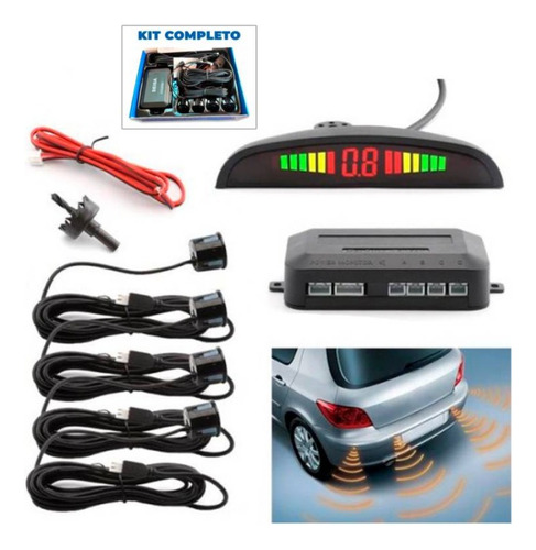 Sensor De Retroceso Reversa Parqueo Alarma Auto Carro