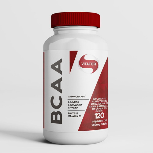 Aminofor Bcaa - 120 Cápsulas  - Vitafor