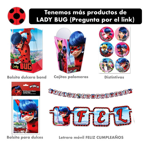 Ladybug Block De Stickers Artículo Fiesta - Lbu0m1
