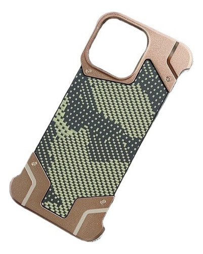Funda De Camuflaje Metálico Sin Bordes For iPhone 16 Pro Max
