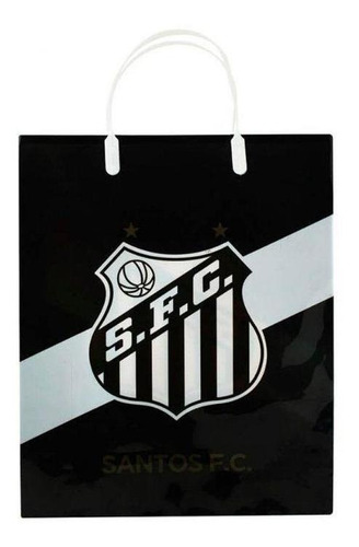 Sacola De Presentes Cores Time 33x9x27cm - Santos