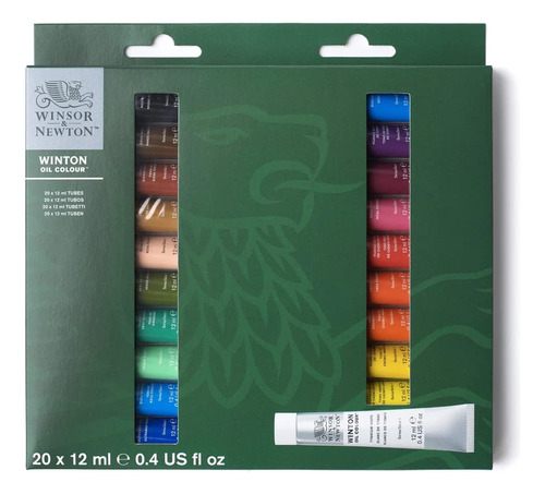 Winsor & Newton Winton - Juego De Pintura Al Oleo, 20 Tubos