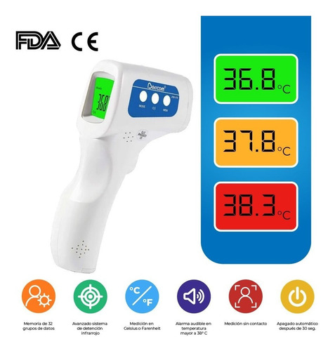Imagen 4 de 6 de Termometro Infrarrojo Digital Temperatura