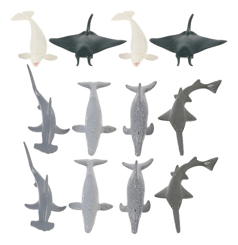 2 Sets De Simulación De Animales Marinos, Modelos De Animale