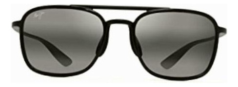 Maui Jim Keokea Gafas De Sol Cuadradas Patentadas Color Polarizado Negro/gris Neutro